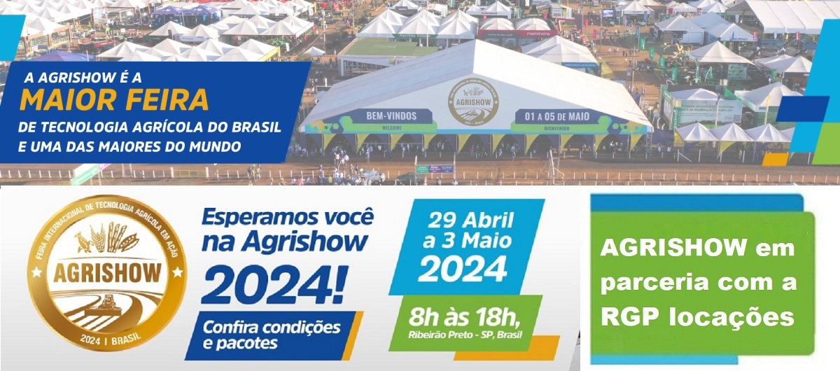 Agrishow maior feira de tecnologia agrícola do Brasil e uma das maiores do mundo